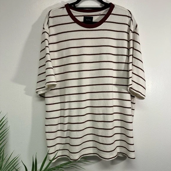 Pacsun Island Textured Stripe T-Shirt - Picture 1 of 5